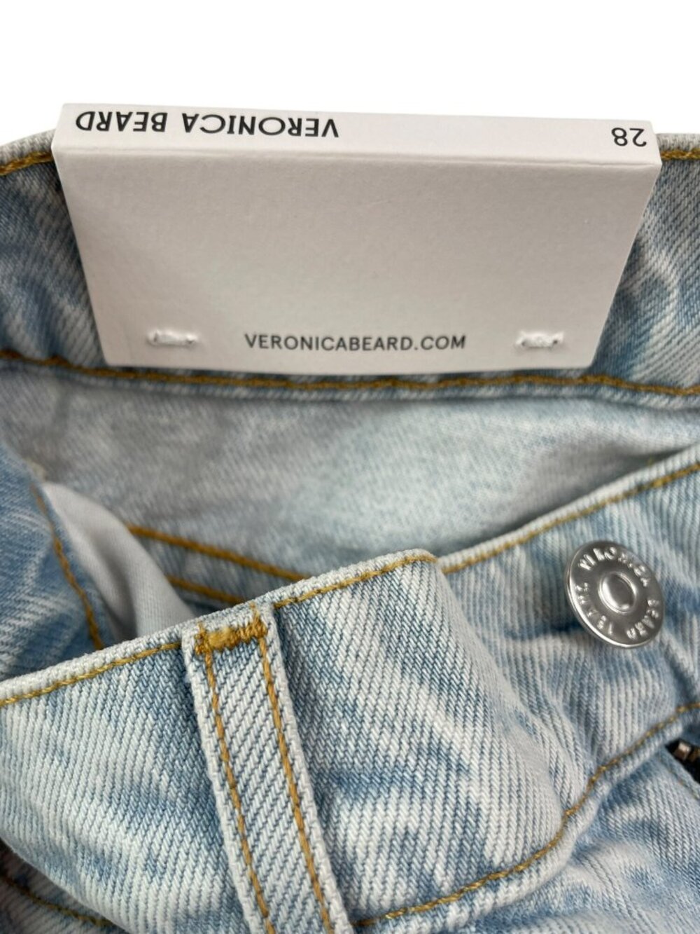 Veronica Beard Dylan Ankle High Rise Straight Jeans Stone Wmn's Sz 28 $348 NWT - Picture 8 of 10